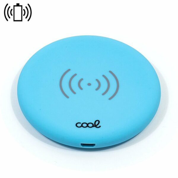 Dock Base Cargador Smartphones Inalámbrico Qi COOL Universal Azul ServiPhone